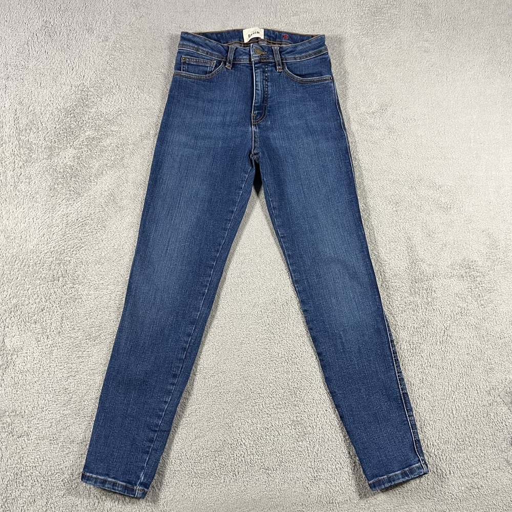 Sezane Women's Skinny Jeans in Dark Blue Denim